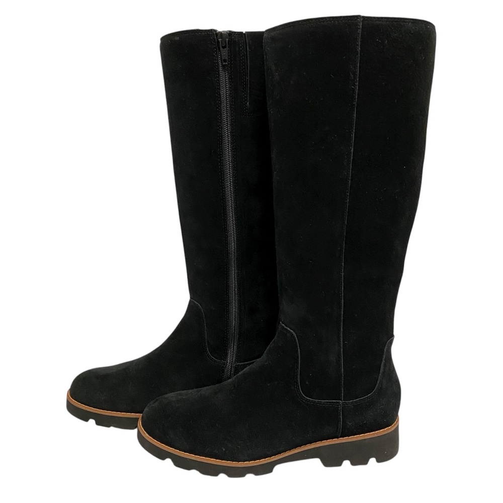 Vionic Solid Black Suede Boots - image 4